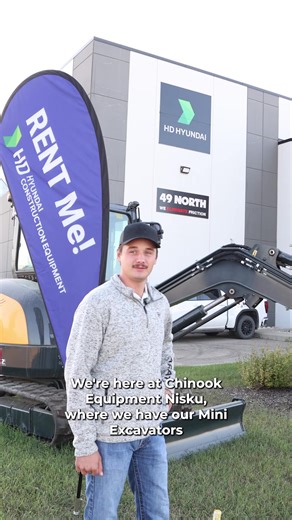 Need extra muscle on the jobsite? Chinook Equipment Nisku has you covered! 💪 ✅ Hyundai HX35AZ Mini Excavator ✅ HT100 Track Loader ✅ HS120 Skid Steer Available for daily, weekly, or monthly rentals—flexible to fit your project needs. 👉 Book today at chinookequipment.ca/rentals-2 | Chinook Equipment