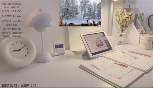 Study With Me|6小时全天学习陪伴（每小时10分钟休息）