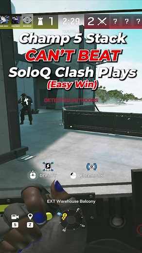 Clash BROKE this Champion 5 Stack - Rainbow Six Siege SoloQ Gameplay | rainbow 6 siege