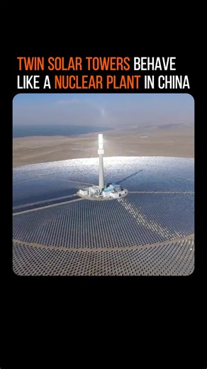 China has built a new plant with 2 towers in the desert. This is the first time 2 towers share 1 single turbine. 30,000 mirrors track the sun all day like giant sunflowers. These mirrors have a 94% reflection efficiency for power. The system heats molten salt to over 500°C. This salt stays hot so it can make power at night. It generates 1.8 billion kWh of electricity every year. That is enough energy to power 500,000 local homes. The dual tower design is 24% more efficient than before. It stops 