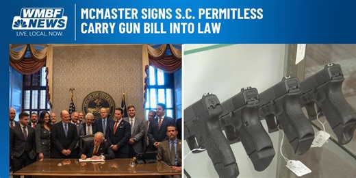 McMaster signs S.C. permitless carry gun bill into law