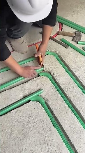 Laying process of drainage pipes under floor tiles