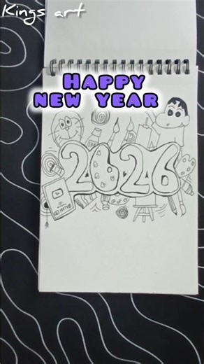 how to make Happy new year special drawing #shorts #happynewyear #animedrawing