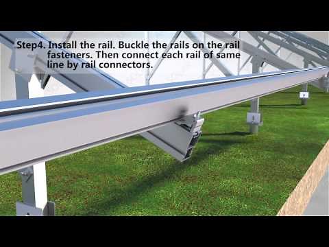 Large PV solar Plant Ground Mount System Installation from Cy Solar Mounting