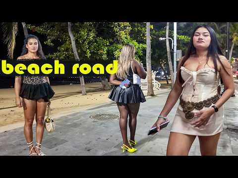 Night! Beach Road Pattaya Charming Scenes. March 2026