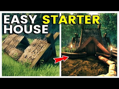 How To Build A Starter House in VALHEIM - Beginner Base Guide