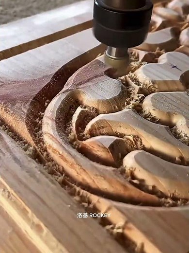 Blows Your Mind! 😲 Chinese CNC Router Carves 3D Designs on Wood in Seconds 🌪️🪵#CNCwoodRouter
