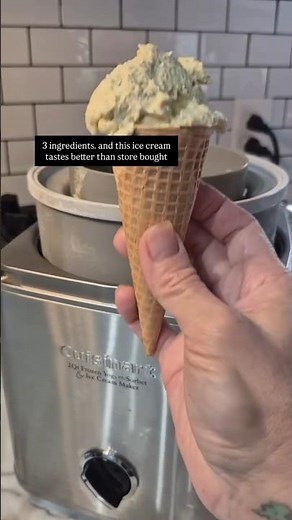 3 ingredient Pistachio Ice Cream