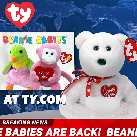 332K views · 2.6K reactions | Extra, extra, read all about it! Beanie Babies are back and cuter than ever!  Start your collection or relive the memories at Ty.com.❤️ | Ty | Facebook