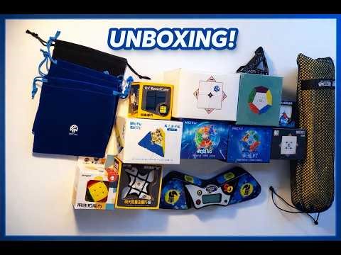 Awesome Cubing Unboxing - GAN, Moyu, Yuhu V3, G5 Timer, Mat & More