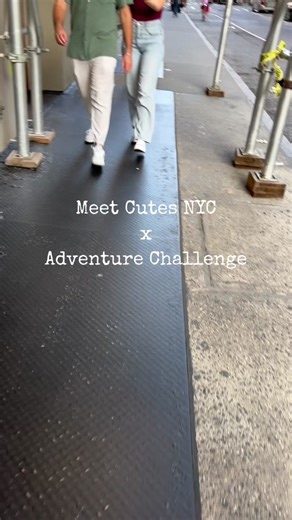 Thanks to @The Adventure Challenge for spicing up our questions! #meetcute #theadventurechallenege #howcouplesmeet #love #nyc #streetinterview #foryou #foryoupage #fyp
