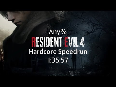 RE4R Any% Hardcore Speedrun [1:35:57 IGT]