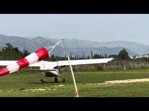First landing first lesson ultralight #ultralight #flight #flying #spain