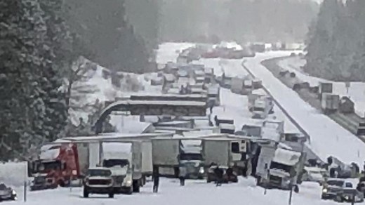 19 hurt in series of eastern Oregon crashes; I-84 reopened