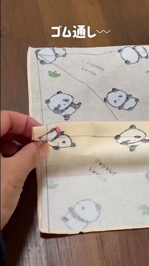 手ぬぐい帽子の作り方 １００均の手ぬぐいで帽子作り #shorts