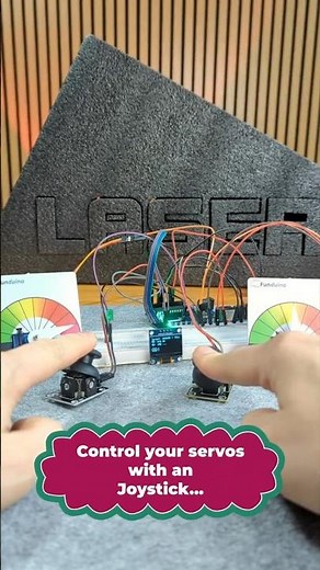 Lets play a game! With arduino, servo and an joystick module #microelectronics #arduino #diyprojects