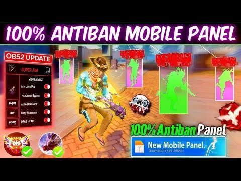 Free Fire Panel Mobile 🔥 FF Antiban Panel OB52 | Free Fire Hack New 😈 FF Injector 2026 | FF Panel