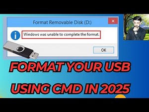 How to fix USB Flash Drive windows cannot Complete format without any program