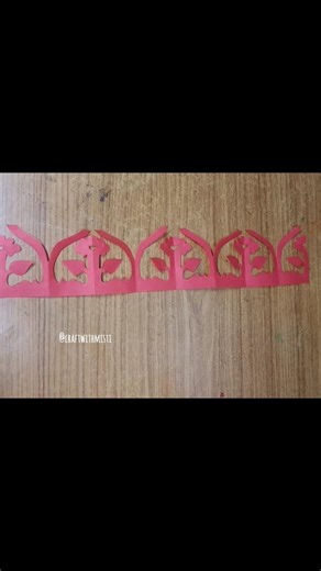 easy flower paper border design/ paper flower chain #easy #viralshort