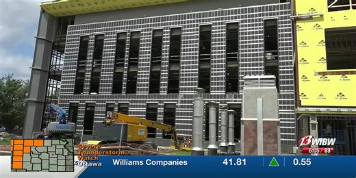 Docking Building construction is right on schedule, officials say