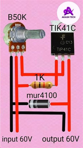 60V Variable Power Supply Circuit | Make Easy Circuit at Home | DIY Power Supply 2025