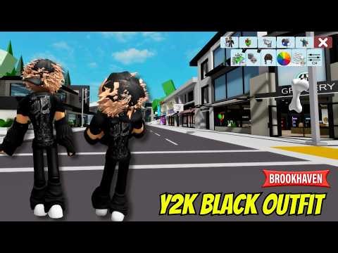 BLACK Y2K OUTFIT IDEA IN BROOKHAVEN THAT EVERYONE WANTS 🖤