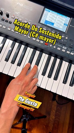 Notas que conforman el acorde de Do Sostenido Mayor (C# mayor) #elcoyotemusic#piano#teclados #Bailar