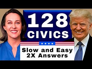 2026 Random U.S. Citizenship Test 128 Civics Questions & Answers (USCIS) Ciudadania Americana