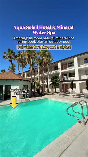 Aqua Soleil Hotel Palm Springs: Natural Hot Springs for $61 Night