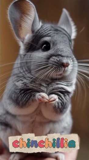 "The mini chinchilla is fluffy and super adorable." #chinchilla #uniqueanimal #minianmals