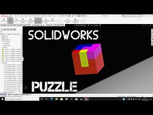 Solidworks Puzzle | Exercise #12 | Parts And Assembly | Solidworks