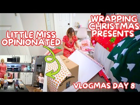 WRAPPING CHRISTMAS PRESENTS | LITTLE MISS OPINIONATED | Vlogmas Day 8 | Family 5 Vlogs