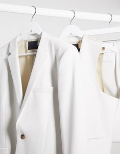 ASOS DESIGN wedding super skinny suit in ice gray | ASOS