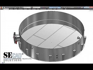 3D modeling for storage tank with Roof by SEG and Autodesk Inventor