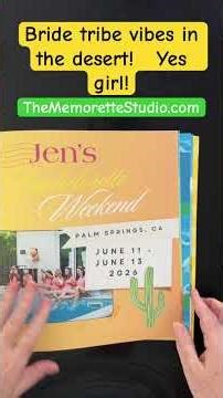 Capture that bride tribe energy in a Memorette! TheMemoretteStudio.com #scrapbook