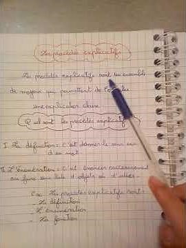 شرح درس les procédés explicatifs بطريقة سهلة (partie 1)
