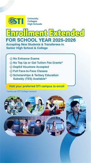 𝗘𝗡𝗥𝗢𝗟𝗟𝗠𝗘𝗡𝗧 𝗘𝗫𝗧𝗘𝗡𝗗𝗘𝗗 𝗙𝗢𝗥 𝗦𝗖𝗛𝗢𝗢𝗟 𝗬𝗘𝗔𝗥 𝟮𝟬𝟮𝟱-𝟮𝟬𝟮𝟲