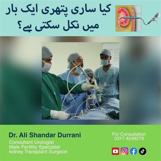 Can All Kidney Stones Be Removed in One Session? | Dr. Ali Shandar Durrani