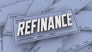 Refinance Home Mortgage Interest Rate Lower Your Payment Bills 3d Animation