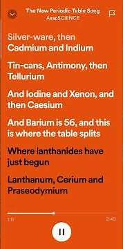 the new periodic table song- asapSCIENCE