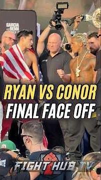 Ryan Garcia TRIES TO PUNK Conor during HEATED final face off