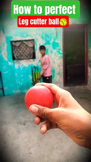 How to perfect leg cutter ball🥎#cricket #ball#shorts