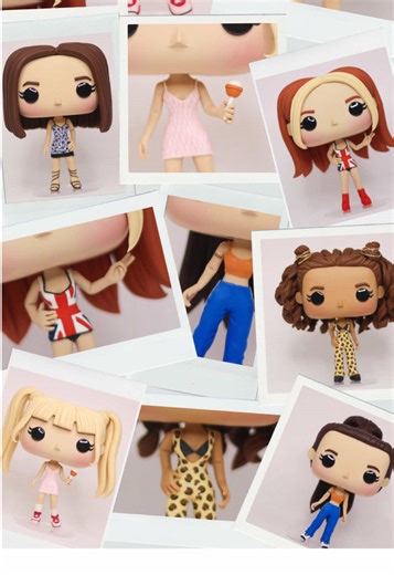Relembrando meus pops das Spice Girls 💖 . . . . #spicegirls #victoriabeckham #melaniec #melaniebrown #emmabunton #gerihalliwell #biscuit #feitoamao #arte #artesanato