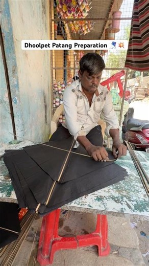 Dhoolpet Patang Preparation 🪁💥#sankranthi #kite #kiteflying #trendingshorts #viralshorts #kites