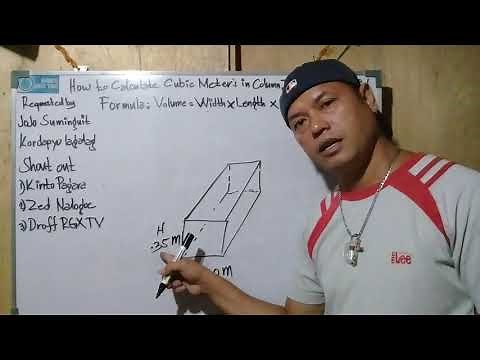 How to Calculate Cubic Meter's in Column,Tie Beam,Slab Flooring