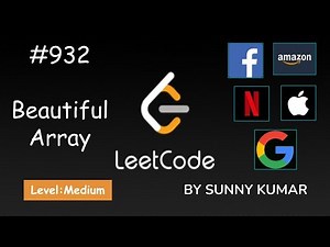 Beautiful Array | Maths | 932 LeetCode | LeetCode Explore | Day 28