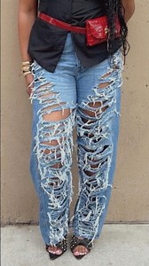 How To Distress Jeans Easy Tutorial | #distressedjeans #clothing #jeansfashion #diywardrobe
