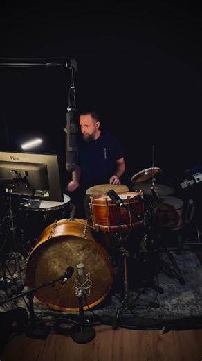 @leocostaog casting spells in the studio with his beautiful new (very old) drums. Modern hands awakening ancient instruments! 🥁 #drummer #drums #vintagedrums #drum | Greg Lewis Lefkowitz