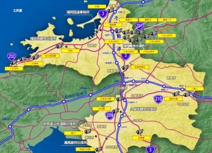 福岡の国道＆都市高速｜ライブカメラ｜YouTube｜車の混雑状況・渋滞 | 福岡タウン情報