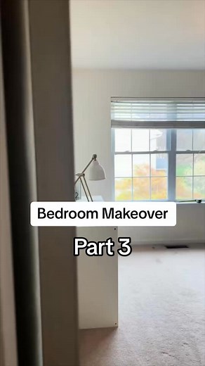 Bedroom Makeover Part 3! This week we are adding some DIY Roman Shades (using some cordless mini blinds and a flat bedsheet). 🥳 Also - watch for a sneak peek of the huge light fixture going in this space next!!! #bedroommakeover #roommakeover #diyromanshades #romanshades #windowtreatments | Roadhome
